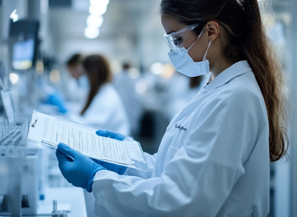 médecin en blouse de laboratoire